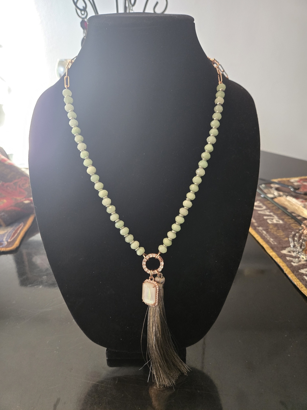Bomb Party Pendant Necklace Another Day To Sparkle Jade Rose Gold RBP6257LG